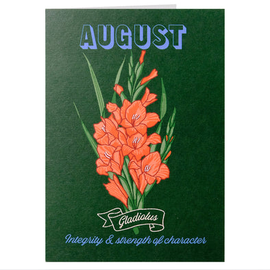 Birth Flower Card August