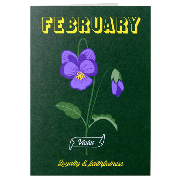 Birth Flower Card February
