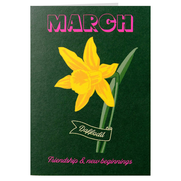 Birth Flower Card March