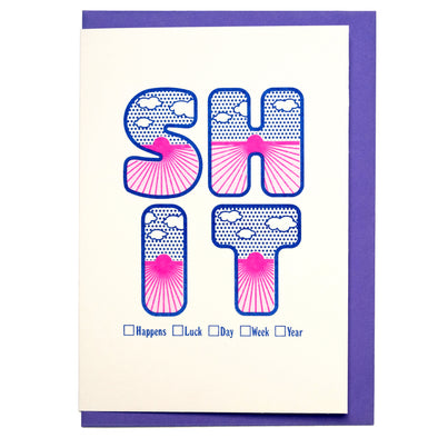 Four Letter Word Card - Shit