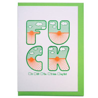 Four Letter Word Card - Fuck