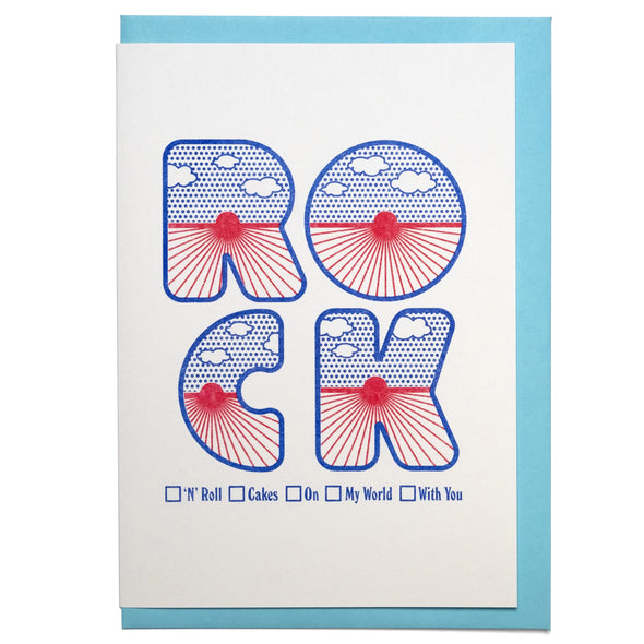 Four Letter Word Card - Rock